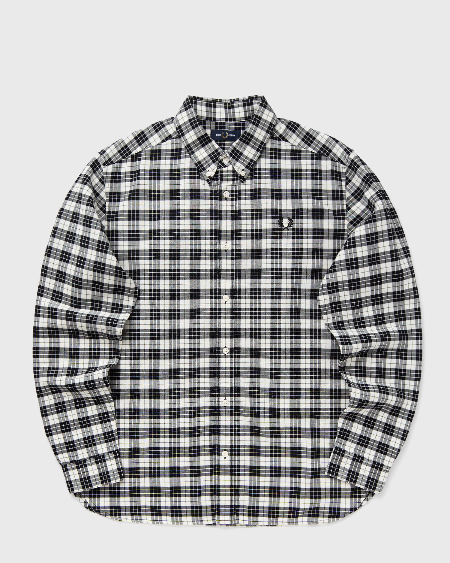 Košeľa Fred Perry Tartan Oxford Button-Down Shirt Čierna | M1743-560, 0