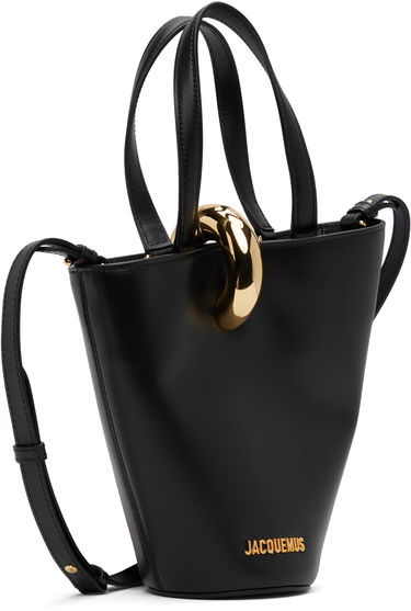 Tote bag Jacquemus La Casa The small Bambola Gold-Loop Tote Čierna | 24HBAW00389AC01C01, 1