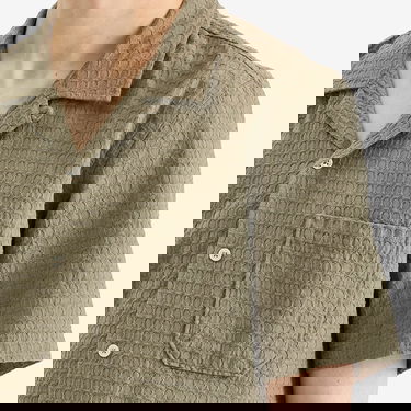 Košeľa Universal Works Universal Works Delos Road Shirt, Size Large Zelené | 32676-OLV, 5