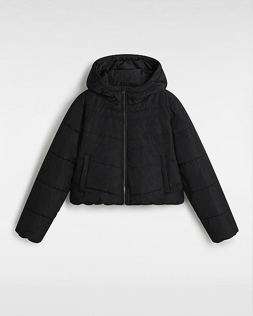 Prešívaná bunda Vans Mte Foundry Crop Puff Jacket Čierna | VN000H5EBLK, 0
