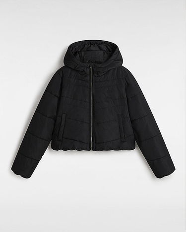 Prešívaná bunda Vans Mte Foundry Crop Puff Jacket Čierna | VN000H5EBLK, 0