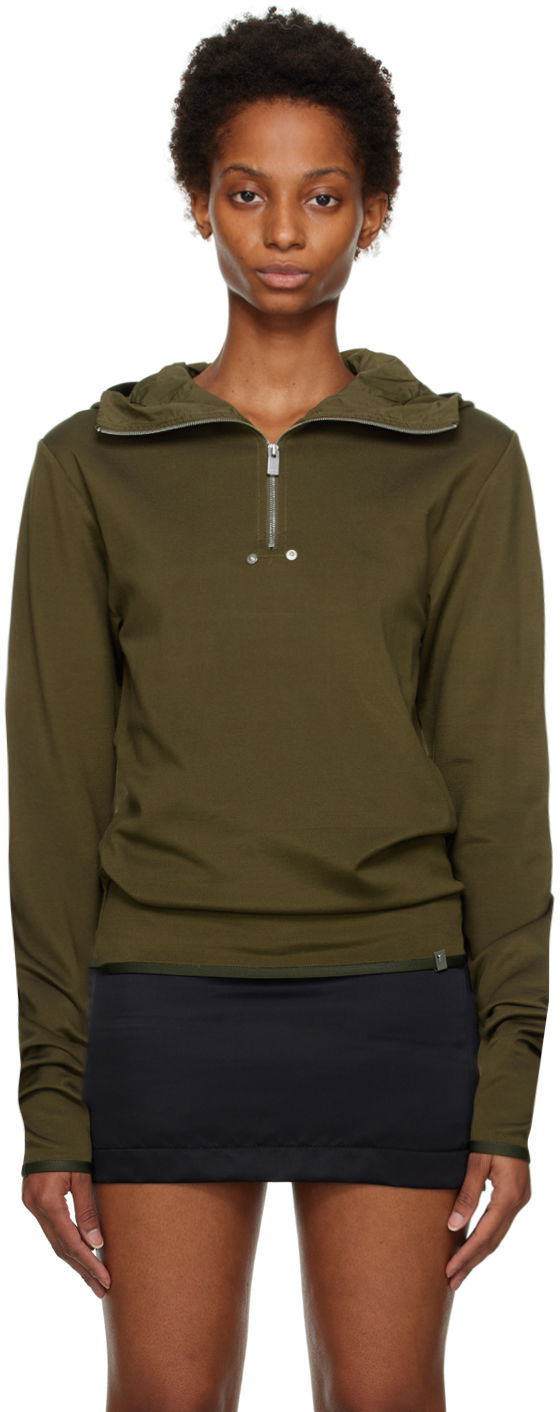 Mikina 1017 ALYX 9SM Half-Zip Hooded Sweatshirt Zelené | AAMTS0309FA02.F22, 0