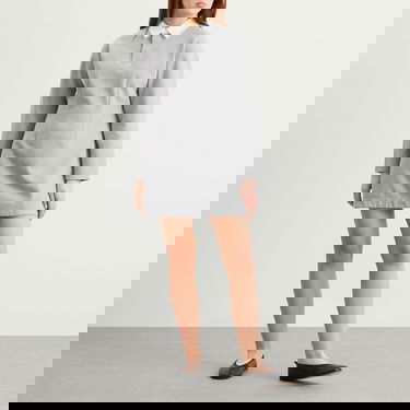 Šaty JW Anderson JW Anderson Long Sleeve Polo Dress, Size Large Šedá | JD0047-PG1845-945, 4