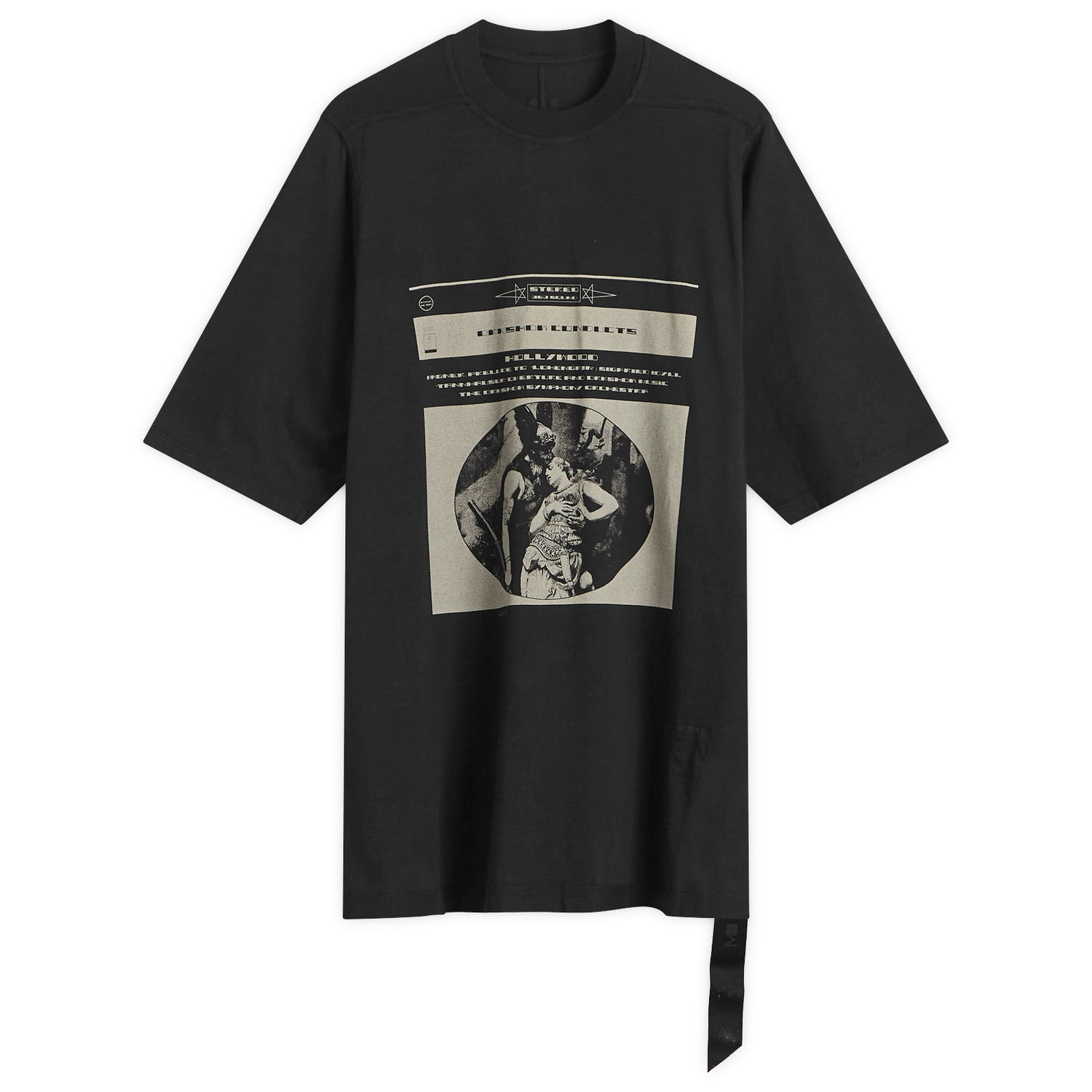 Tričko Rick Owens Rick Owens DRKSHDW Jumbo Short Sleeve T-Shirt, Size Large Čierna | DS01E3204-RNEP1-0908, 1