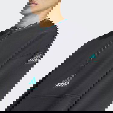 Mikina adidas Originals Equipment Fleece Half-Zip Sweatshirt Čierna | JP0357, 2