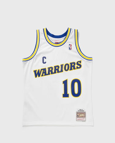 Dres Mitchell & Ness Golden State Warriors 1990-91 Tim Hardaway #10 Jersey Biela | JY10739-GSWWHIT, 1