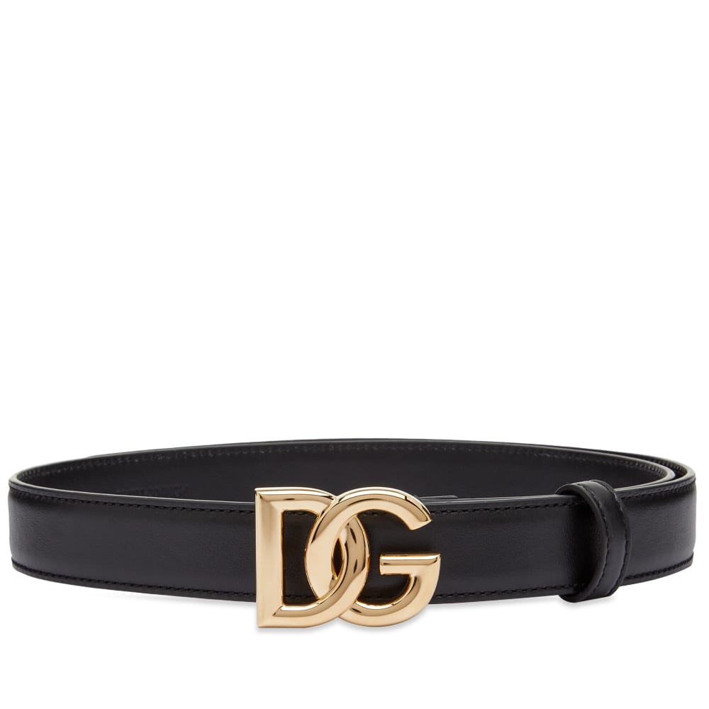 Opasok Dolce & Gabbana Narrow Logo Belt Black Čierna | BE1447AW576-80999, 0