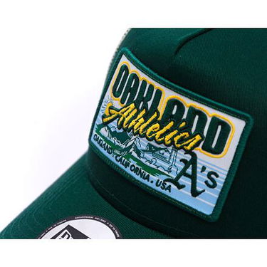 Šiltovka New Era Oakland Athletics MLB Patch 9FORTY Trucker Hat One Size (56-59 cm) Zelené | 60595258, 5