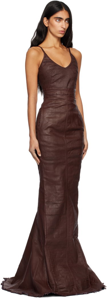 Sukňa Rick Owens DRKSHDW Concordians Lido Maxi Skirt Hnedá | DS02E7344 SDSW, 1