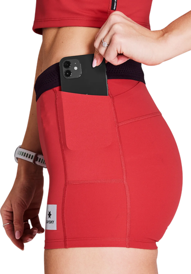 Šortky Saysky Saysky Flow+ Race 4" Shorts Červená | nwrst62c-506, 2