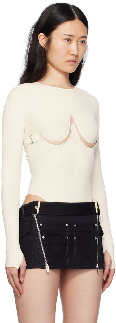 Body Dion Lee Double Underwire Bodysuit Biela | A7791PS24, 1