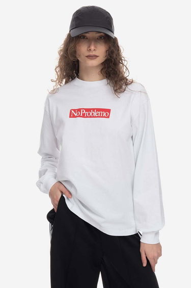Tričko Aries Problemo Supremo Long Sleeve T-Shirt With Print Biela | AR60023, 1