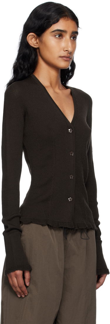 Sveter Cecilie Bahnsen Cecilie Bahnsen Bessie Knit Cardigan Hnedá | 2.25KNI52004 BESSIE CARDIGAN, 1