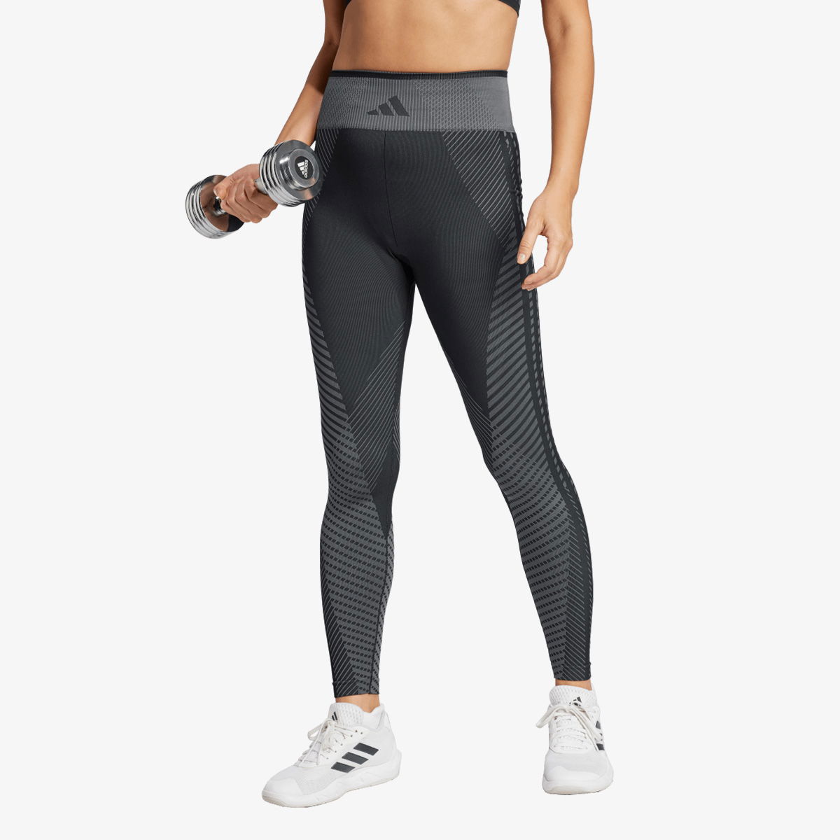Legíny adidas Originals Seamless Knit Training Tights Čierna | JE8021, 1