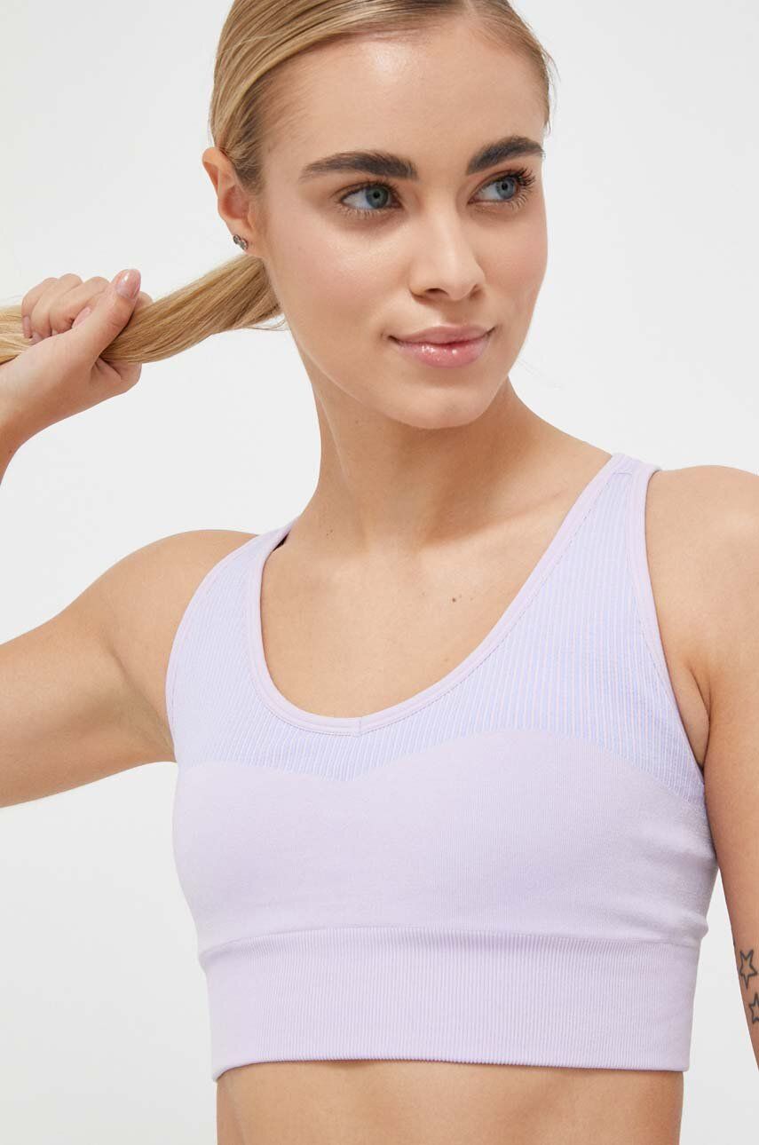 Podprsenka Reebok Yoga Seamless Sports Bra Fialová | HT2392, 0