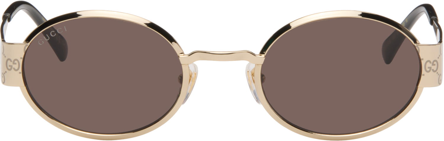 Slnečné okuliare Gucci Guccissima Metal Round Sunglasses Metalická | GG1854S-005, 0