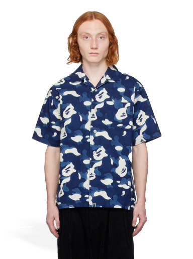 Košeľa BAPE ABC Camo Shirt Navy | 001SRJ801002M