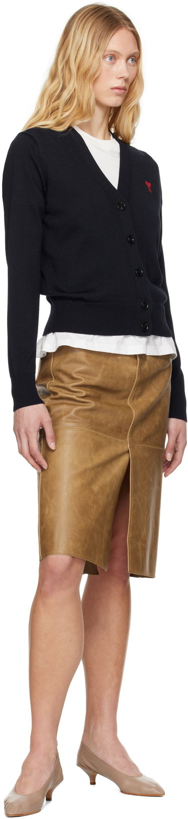 Sveter AMI De Cœur Cardigan Čierna | BFFKC111.KN0025, 3