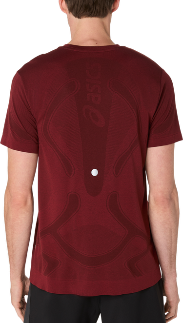 Tričko Asics Road Seamless Short Sleeve T-Shirt Vínová | 2011d355-200, 3
