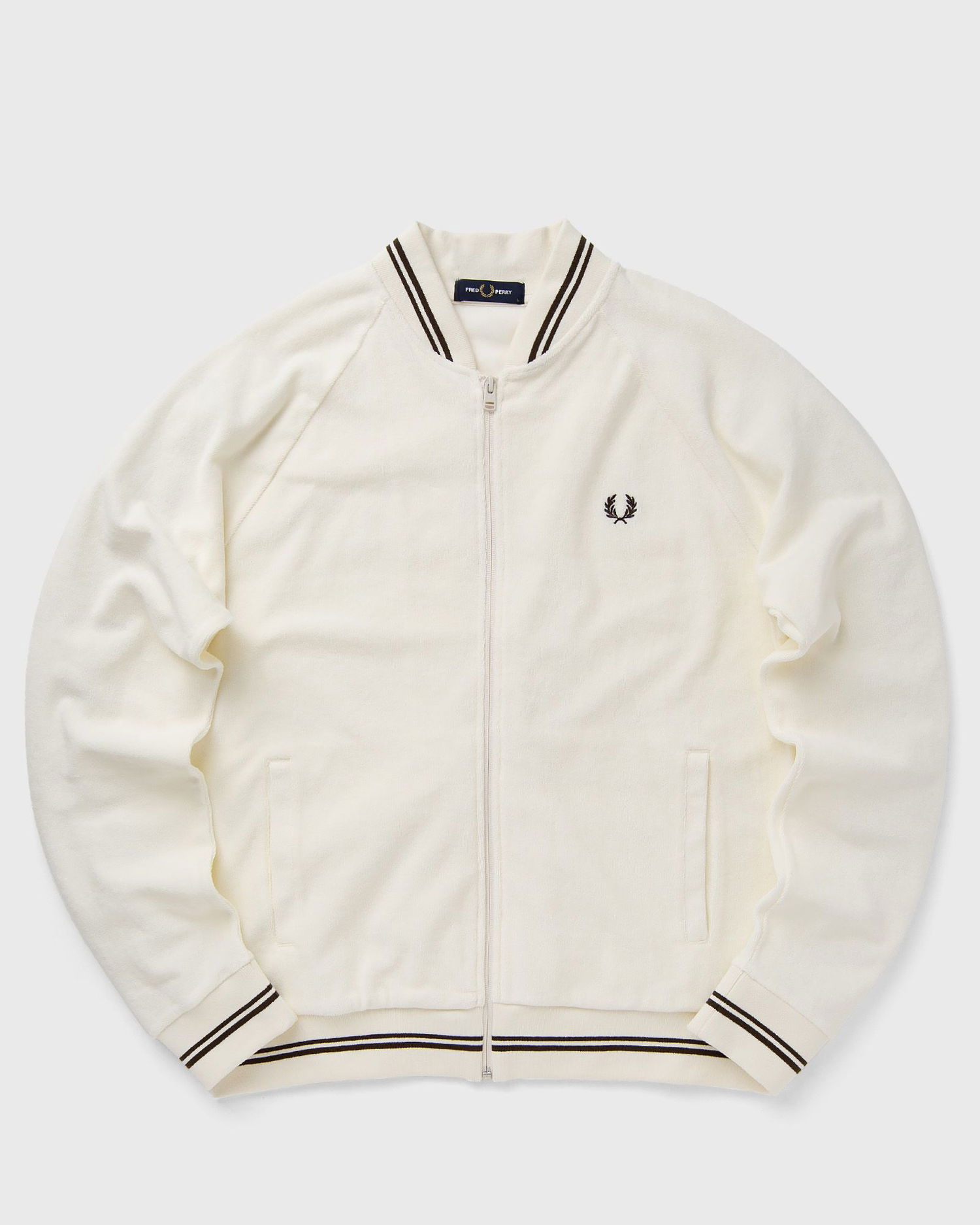 Bunda Fred Perry Towelling Track Jacket Béžová | J7805-560, 0