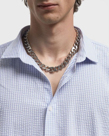 Náhrdelník AMI Chain Necklace with Heart Accent Metalická | UJW928.361-900, 2