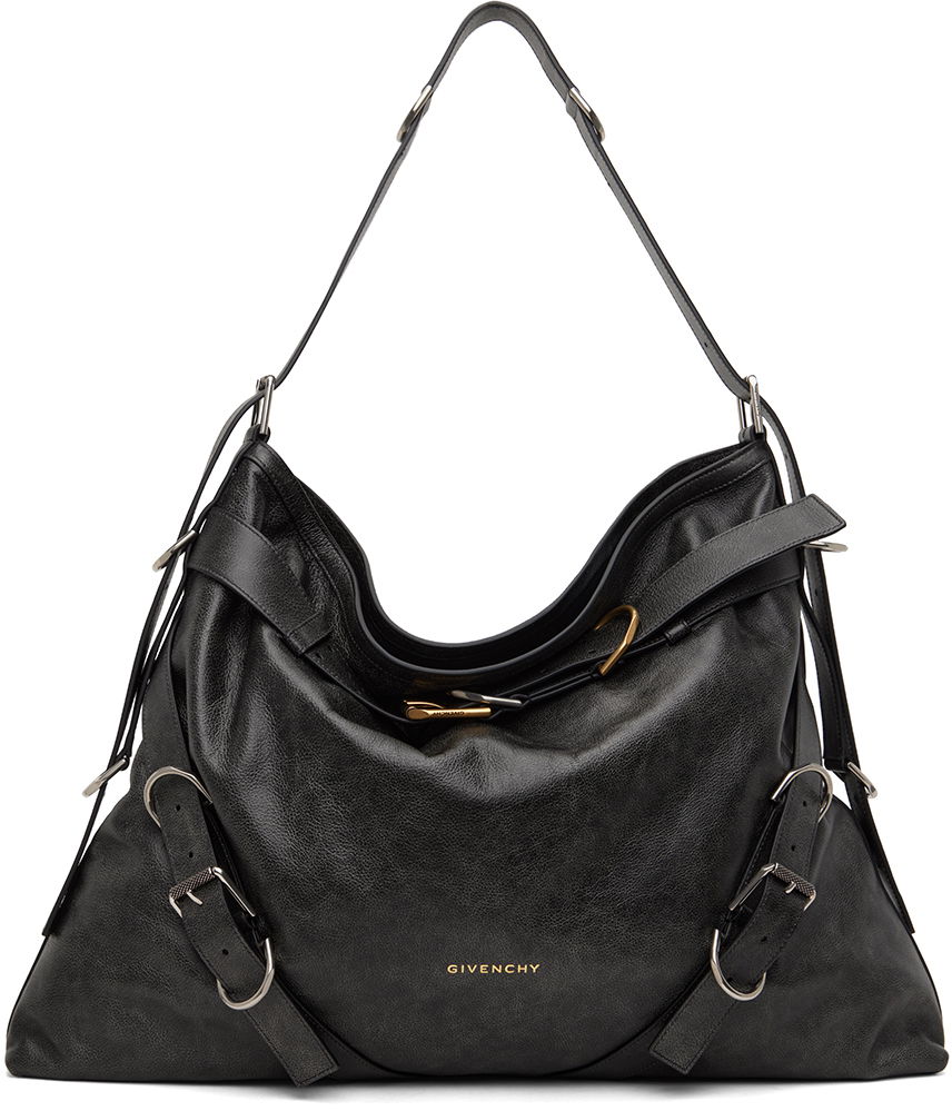 Taška cez rameno Givenchy Large Voyou Boyfriend Bag Čierna | BB50Y0B1YE001, 0