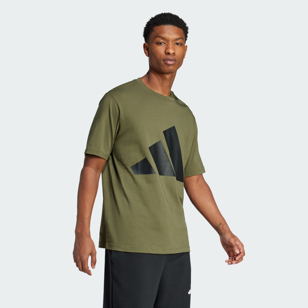 Tričko adidas Performance Essentials Big Logo Graphic Training T-Shirt Zelené | JE8931, 1