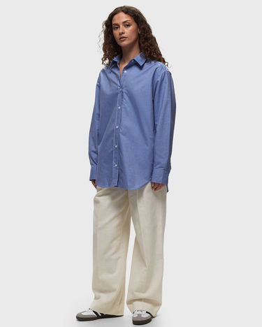 Košeľa Samsoe Samsoe Samsøe & Samsøe Lova Shirt, Size M Modrá | F23400067-OXFORD-BLUE, 1