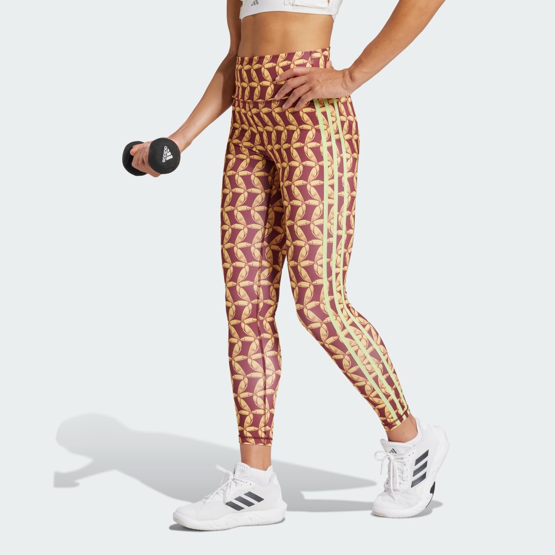 Legíny adidas Performance adidas x FARM Rio 7/8 Leggings Vínová | JD6310, 0
