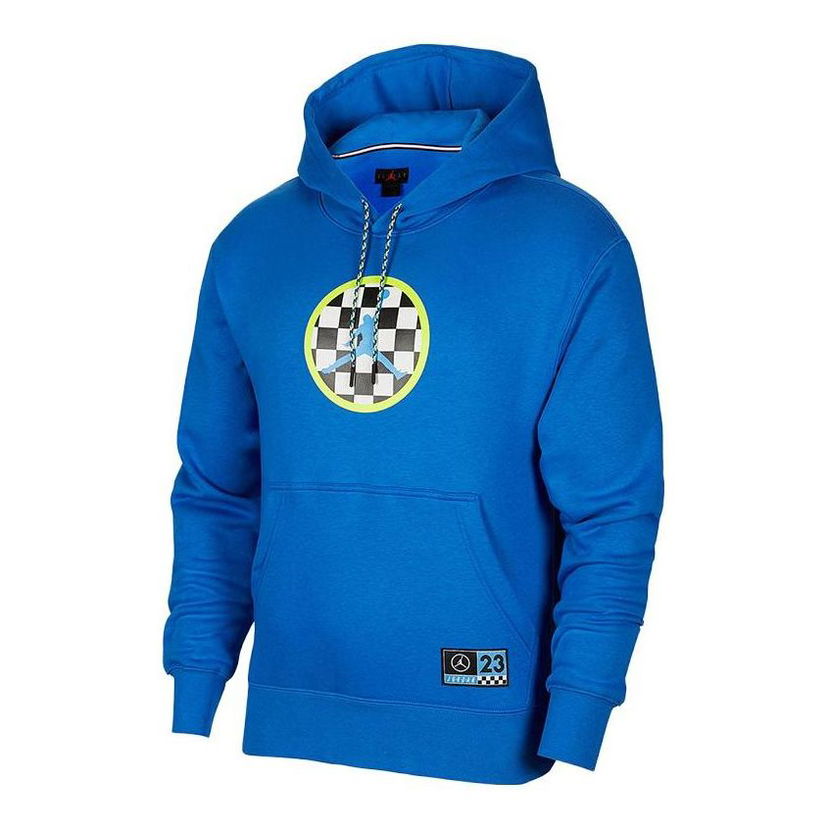 Mikina Nike Jordan Sport DNA HBR Fleece Pullover Hoodie Modrá | CV2785-403