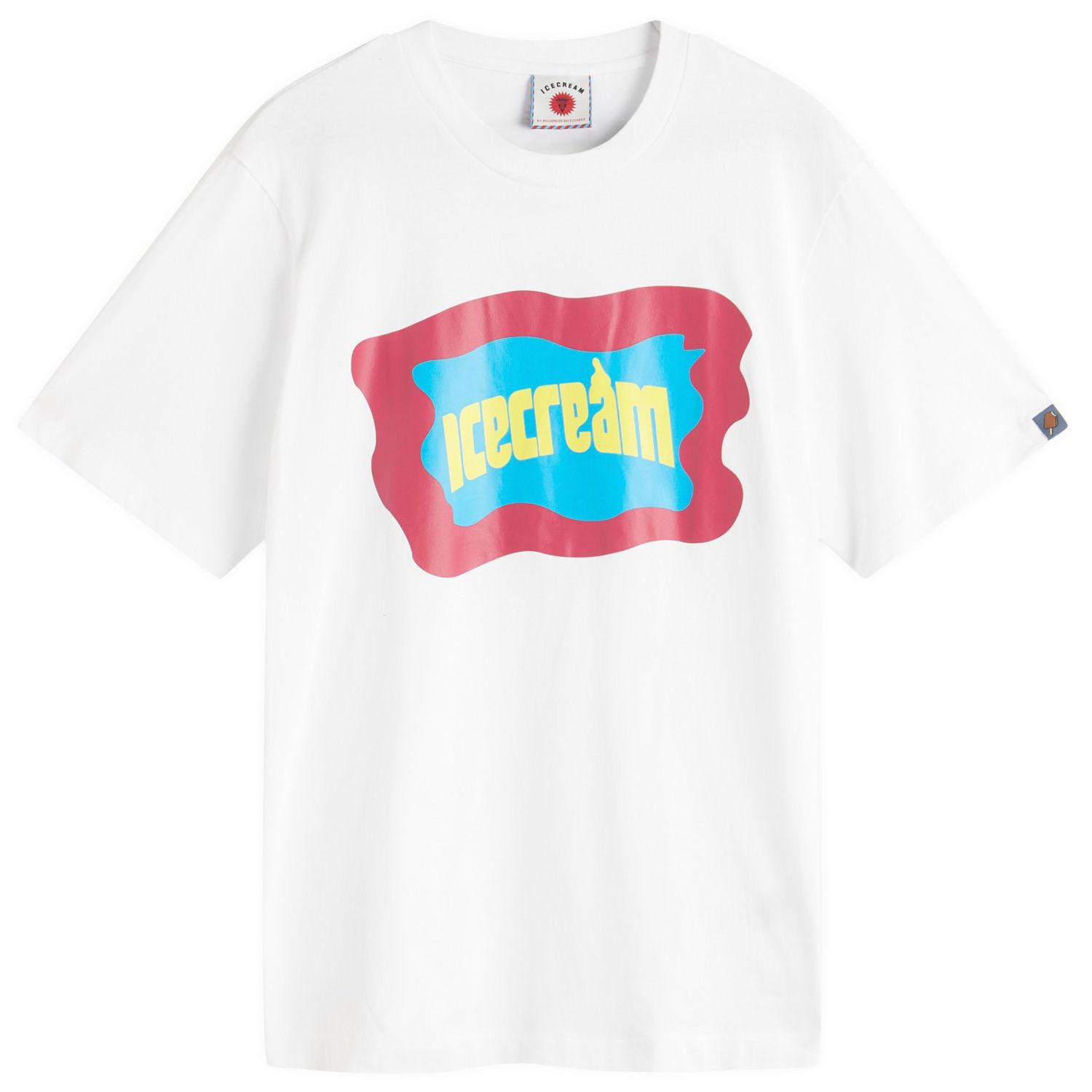 Tričko BBC IceCream ICECREAM Block Logo T-Shirt, Size Large Biela | IC25143-WHT, 0