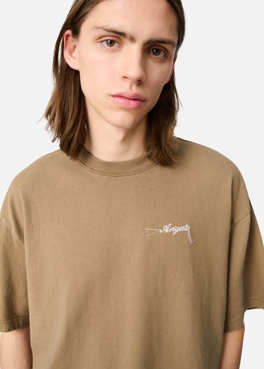 Tričko AXEL ARIGATO Honor Washed Short Sleeve T-Shirt Béžová | A2681010, 5