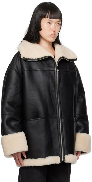 Bunda TOTEME TOTEME Signature Shearling Jacket Čierna | 214-122-606, 1