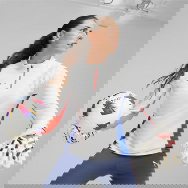 Športový doplnok Puma ULTRA Match Protect Youth Goalkeeper Gloves with 3MM Multigrip Latex and Thumbwrap Biela | 041865-01, 2