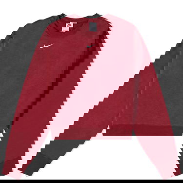 Sveter Nike Nike Phoenix Fleece Oversized Crew Sweat Team Red/White Červená | DQ5733-677, 0