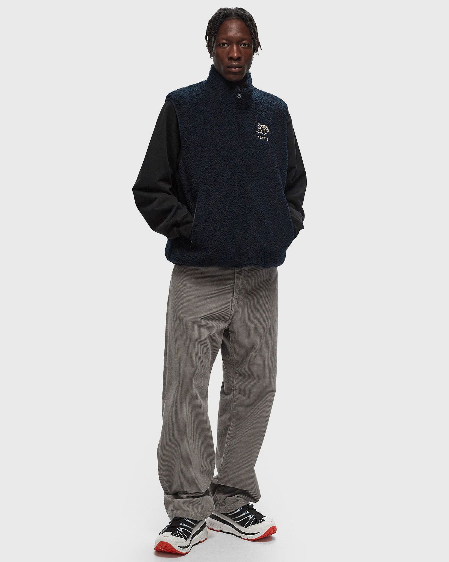 Vesta By Parra Alien Chest Fleece Vest Čierna | 52147, 1