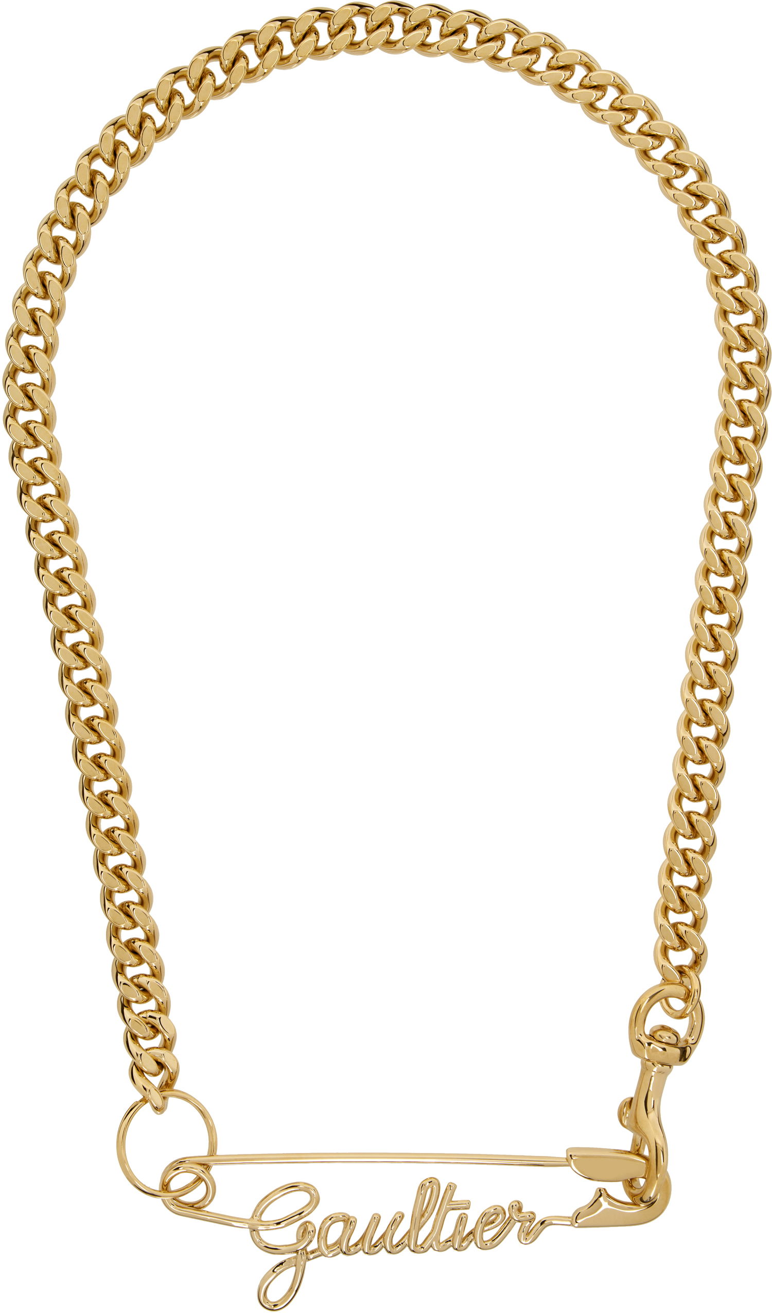 Náhrdelník Jean Paul Gaultier 'The Gaultier Safety Pin' Chain Necklace Metalická | 23/15-U-CO002-X006-92, 0