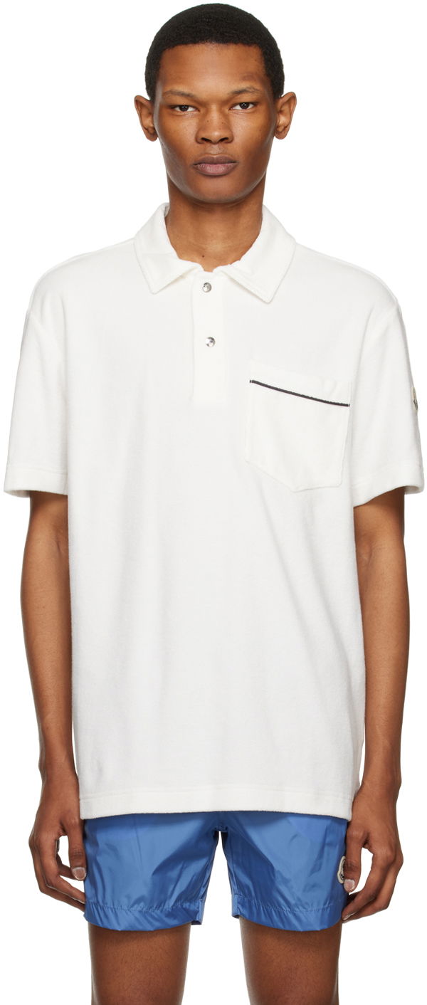 Polo tričko Moncler Patch Pocket Polo Tee Biela | I10918A00017899VV, 0