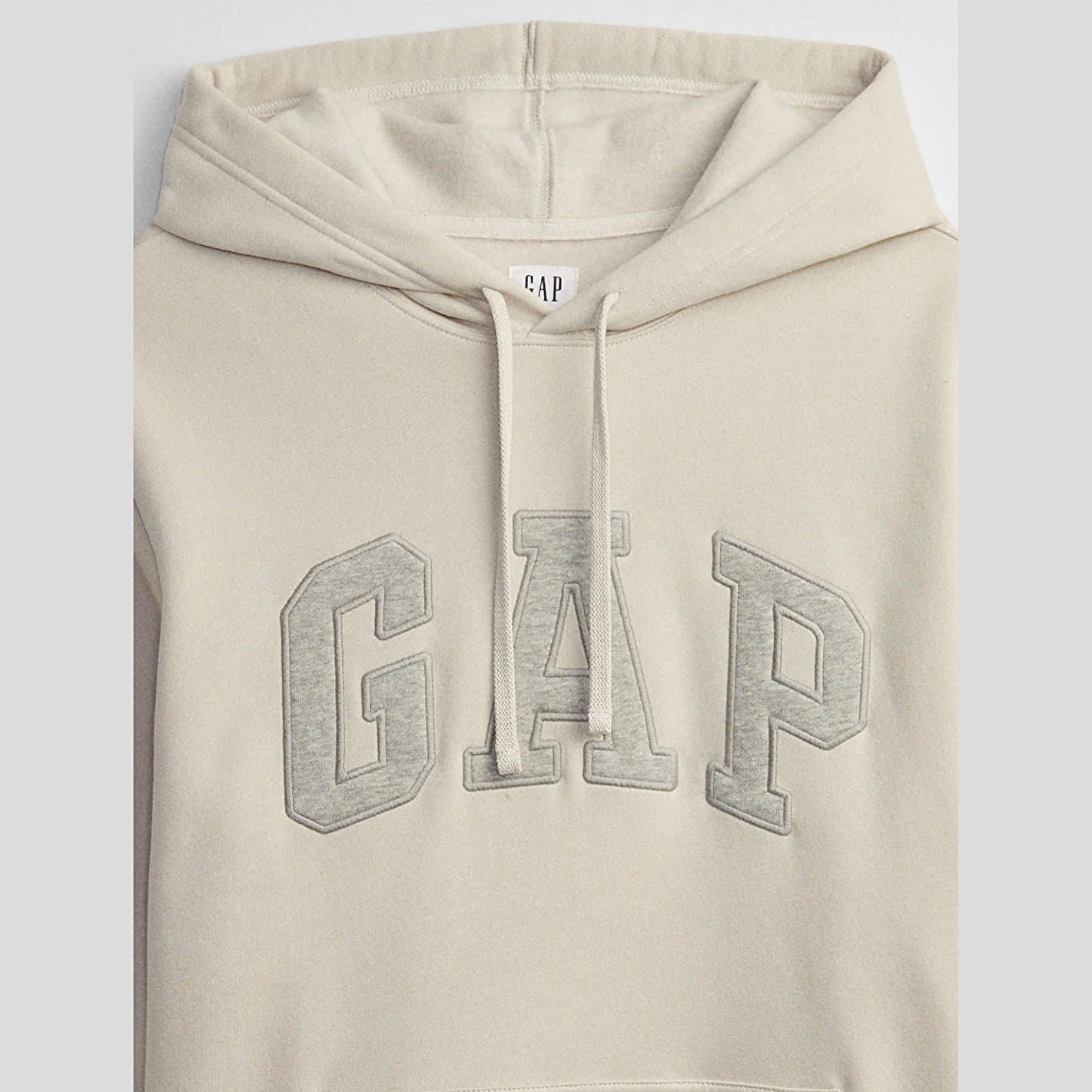 Logo Pullover Hoodie Unbleached White