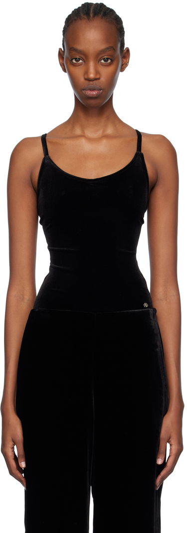 Tielko Anine Bing Alissa Velvet Bodysuit Čierna | A-08-7405-009, 0