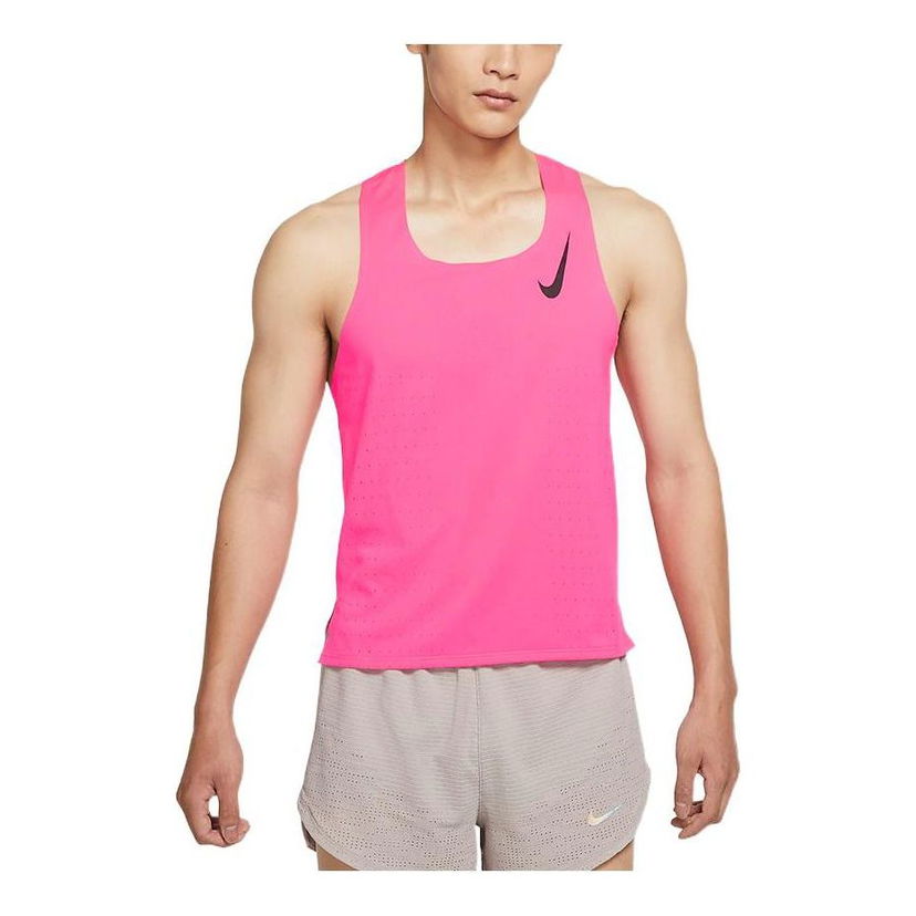Tielko Nike AeroSwift Sleeveless Running Vest Ružová | CJ7836-639