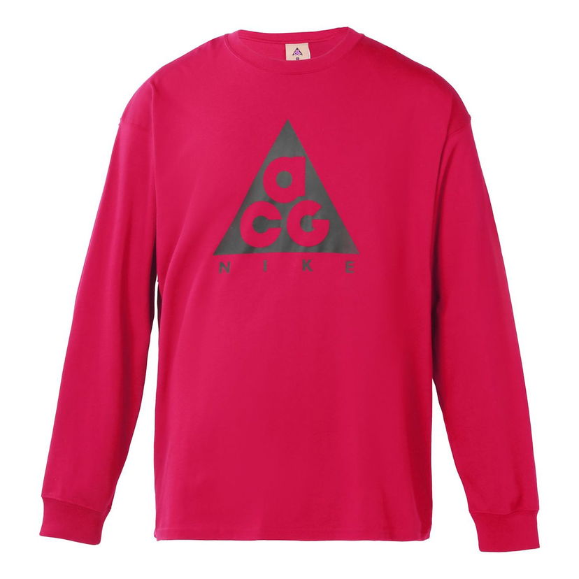 Tričko Nike ACG ACG Logo Long Sleeve T-Shirt Červená | BQ7203-620