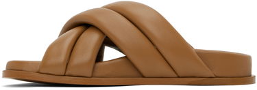Tenisky a topánky Anine Bing Lizzie Padded Leather Slides Hnedá | A-14-4028-230, 2