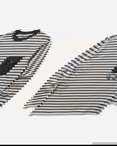 Tričko and wander Orcival Striped Pocket Tee Béžová | 5745184092 031, 1