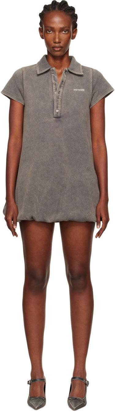 Šaty We11done We11done Bubble Polo Minidress Šedá | WD-TO2-25-886-W-CH, 0