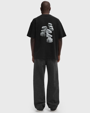 Tričko DAILY PAPER Overlooked Short Sleeve T-Shirt Čierna | 2423033, 2