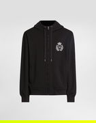 Dolce & Gabbana Heraldic Patch Cotton Hoodie