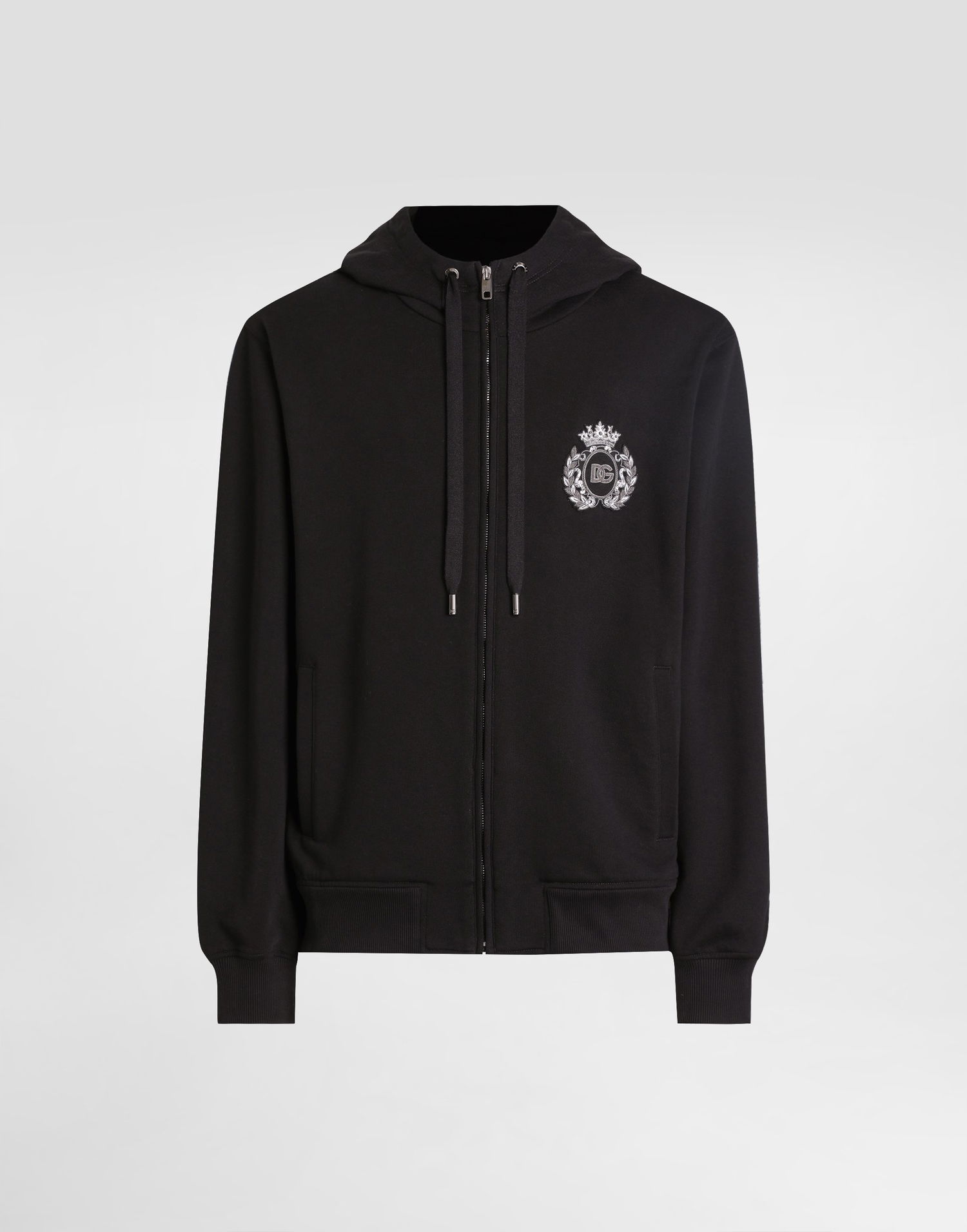 Mikina Dolce & Gabbana Dolce & Gabbana Heraldic Patch Cotton Hoodie Čierna | G9BGDZG7PJ7N0000, 0