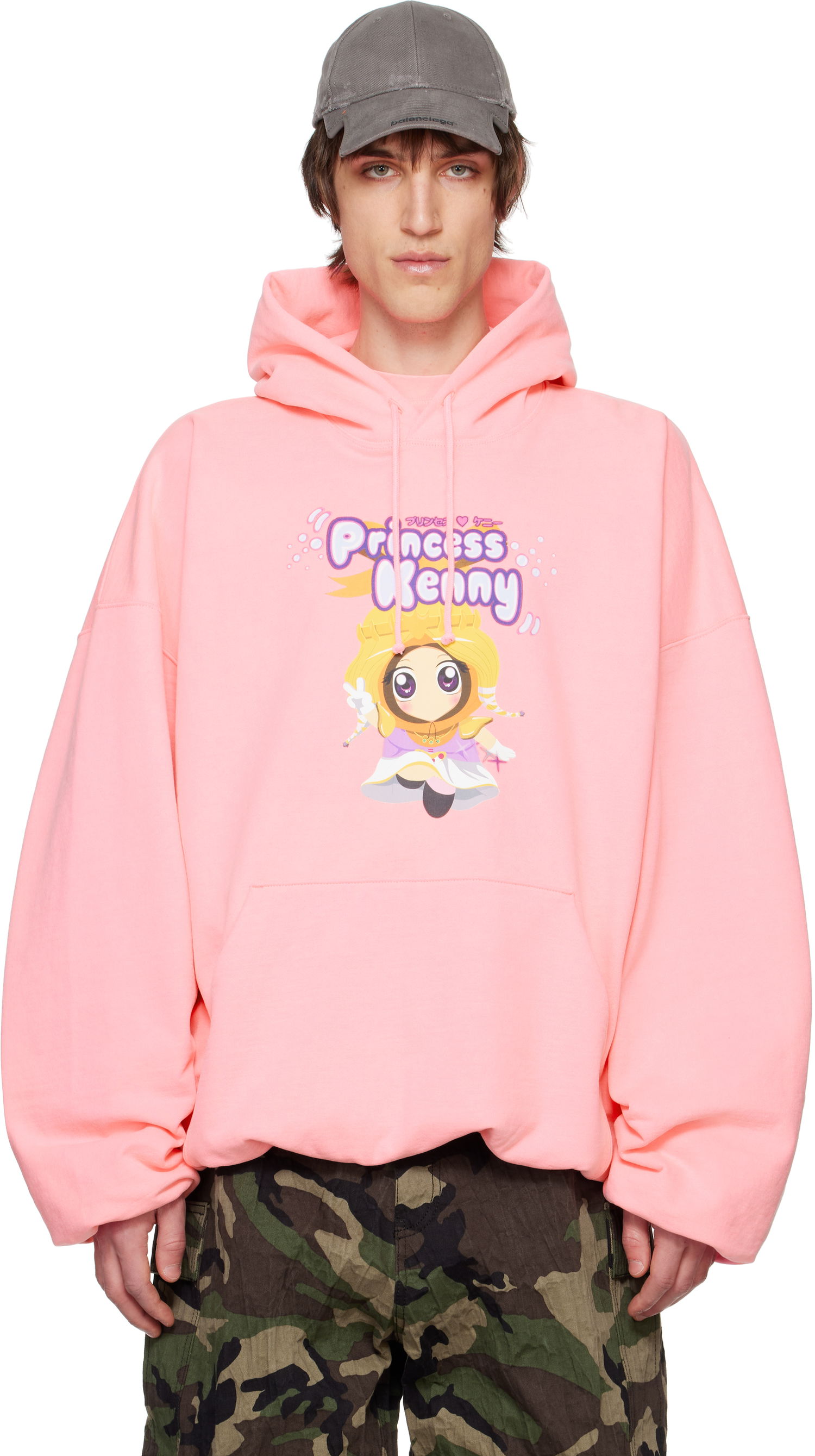 Mikina VETEMENTS Vetements Princess Kenny Boxy Hoodie Ružová | UA66HD610H, 0