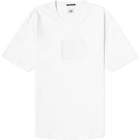 Tričko C.P. Company Mercerized Logo T-Shirt Biela | 15CLTS197A-006370W-101, 1
